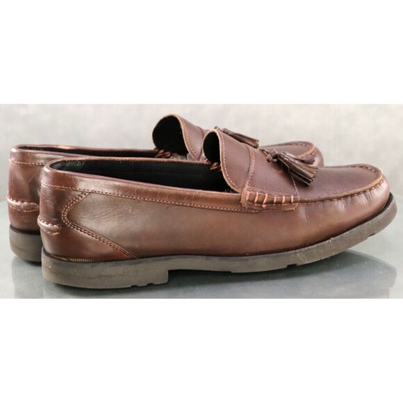Rockport Men\'s Walking Casual Tassel Loafers Shoes Size 11.5 Leather Brown main image 6